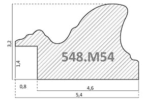 Профиль багета 548.M54.700