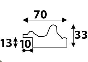 Профиль багета 744.M70.183